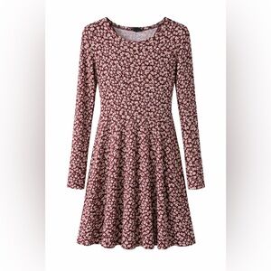 Forever 21 Burgundy Floral Dress